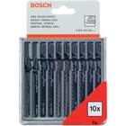 Пилки лобзиковые, 10 шт по дереву комплект Bosch